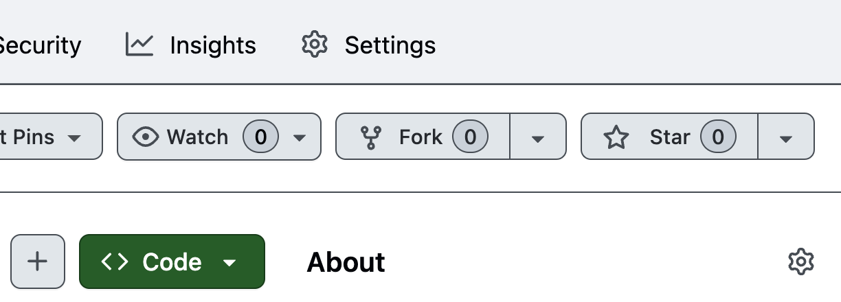 GitHub fork button location